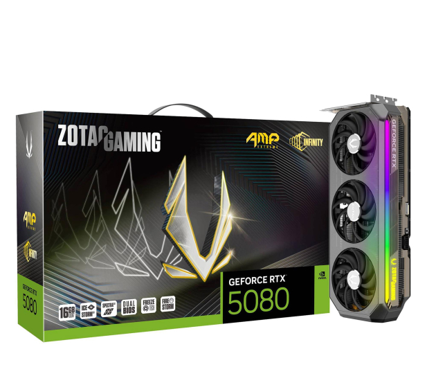 ZOTAC GeForce RTX 5080 AMP Extreme Infinity 16GB GDDR7 DLSS4 ZT-B50800B-10P - 1309828 - zdjęcie